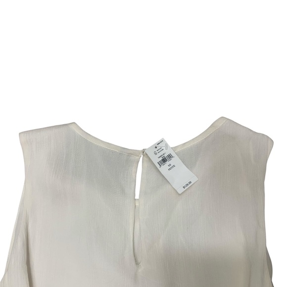 NWT Banana Republic Tiered Mini Dress in Cream - Petite XS - Picture 3 of 10